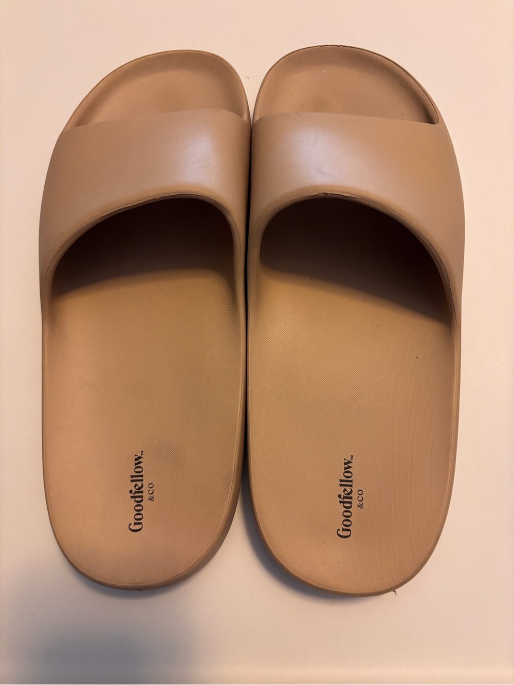 Goodfellow & Co Tan Minimalist Slide Sandals